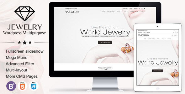 Download Free Jewelry v3.0.1 – Responsive WordPress Theme