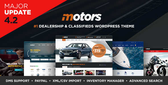 Download Free Motors v4.2.3 – Automotive, Cars, Vehicle, Boat Dealership