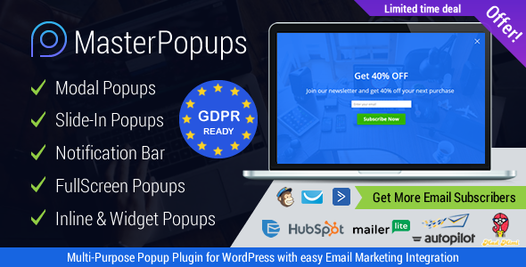 Download Free Master Popups v2.5.3 – Popup Plugin for Lead Generation