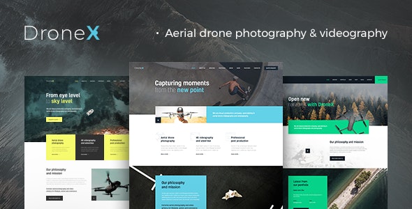 [Free Download] DroneX v1.1.0 – Aerial Photography & Videography WordPress Theme