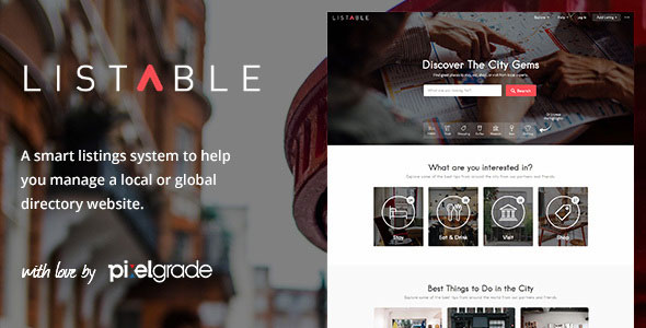 Download Free LISTABLE v1.9.3 – A Friendly Directory WordPress Theme