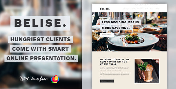 Download Free Belise v1.0.16 – Exquisite Minimalist Restaurant Theme