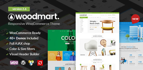 Download Free WoodMart v2.6.0 – Responsive WooCommerce WordPress Theme