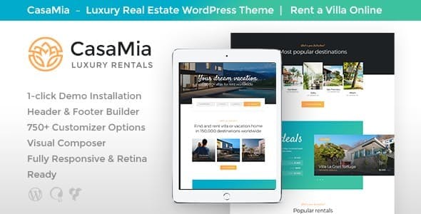 [Download] CasaMia v1.1.3 – Property Rental WordPress Theme