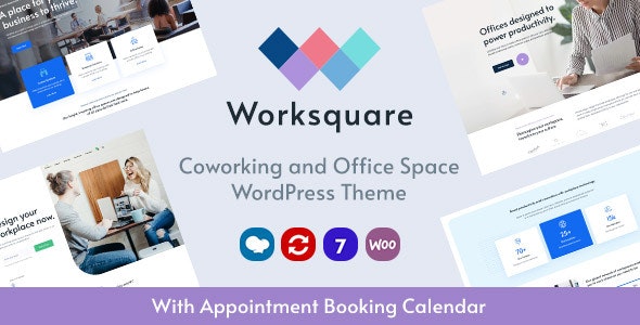 Worksquare v1.15 – Coworking and Office Space WordPress Theme