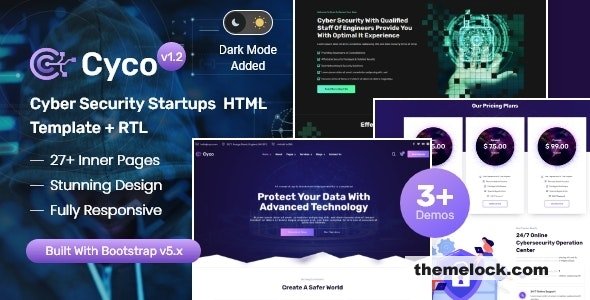 Cyco v1.2 – Cyber & Online Security Providers HTML Template