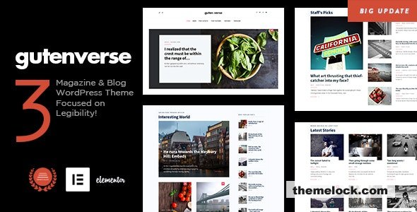 GutenVerse v3.9.1 – Magazine and Blog Theme