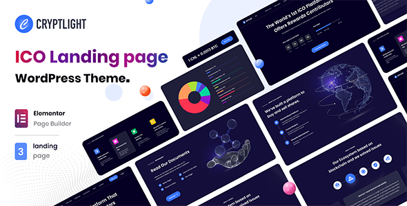 CRYPTLIGHT V1.0.1 – ICO LANDING PAGE WORDPRESS THEME