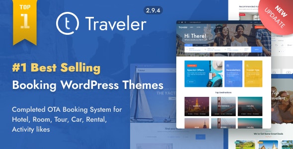 TRAVELER V2.9.4 – TRAVEL BOOKING WORDPRESS THEME