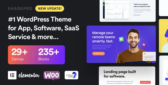 ShadePro v3.5.1 – Startup & SaaS WordPress Theme