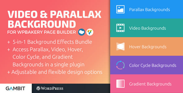 Download Free Video & Parallax Backgrounds For WPBakery Page Builder v4.8