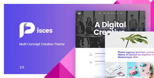 Download Free Pisces v2.0.2 – Multi Concept Creative Theme