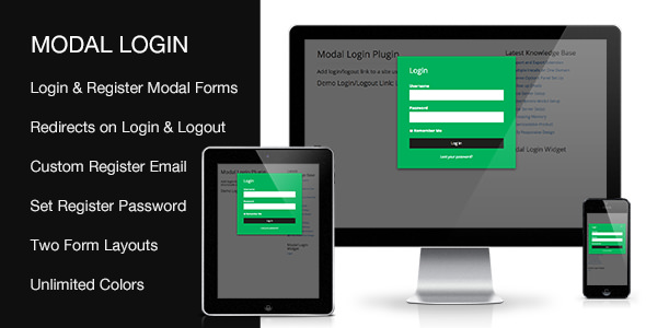Download Free Modal Login v2.0.0 – Register Forgotten WordPress Plugin