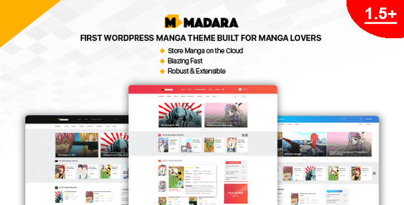 MADARA V1.7.3 – WORDPRESS THEME FOR MANGA