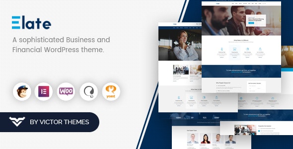 Elate v1.4.3 – Financial Consulting WordPress Theme