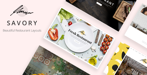 Download Free Savory v1.3 – A Beautiful Restaurant WordPress Theme