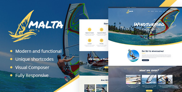 Malta v1.1.8 – Windsurfing, Kitesurfing & Wakesurfing Center Theme