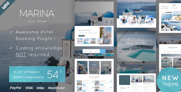 [Free Download] Marina v1.6 – Hotel & Resort WordPress Theme