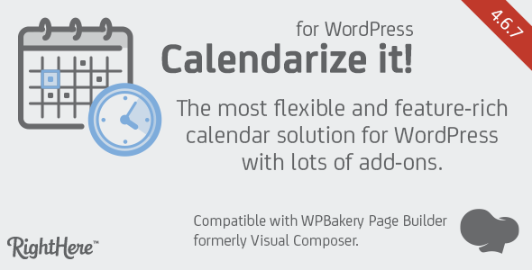 Download Free Calendarize it! for WordPress v4.6.7