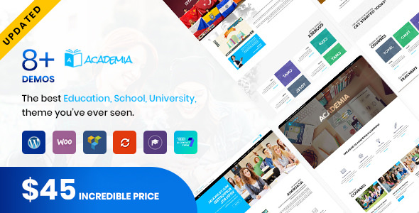 Download Free Academia v5.4 – Education WordPress Theme
