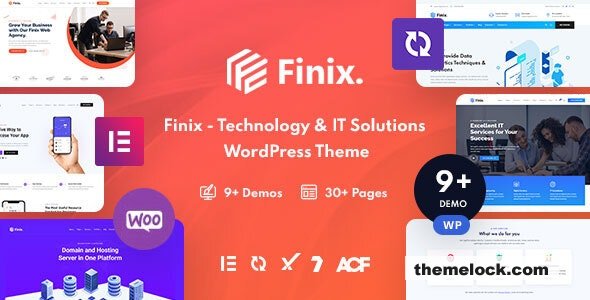 Finix v1.8.0 – Technology & IT Solutions WordPress Theme