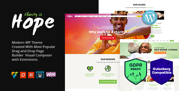HOPE V2.2.2 – NON-PROFIT, CHARITY & DONATIONS THEME + RTL