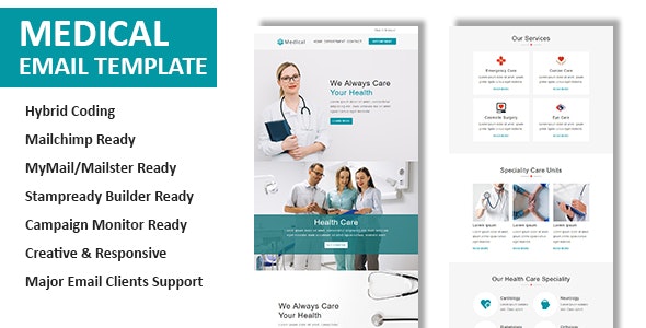 MEDICAL V1.0 – MULTIPURPOSE RESPONSIVE EMAIL TEMPLATE