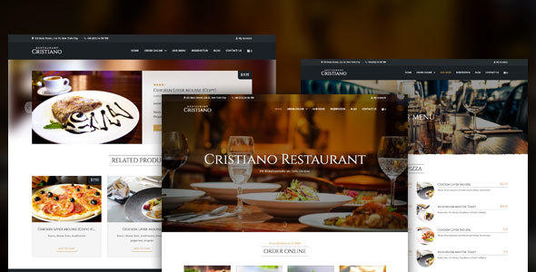 Download Free Cristiano Restaurant v3.3.2 – Cafe & Restaurant Theme