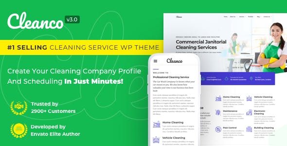 CLEANCO V3.2.4 – CLEANING COMPANY WORDPRESS THEME