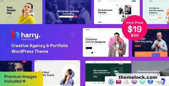Harry v1.0.8 – Creative Agency & Portfolio WordPress Theme + RTL