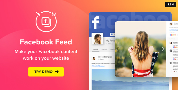 Download Free WordPress Facebook Plugin v1.8.0 – Facebook Feed Widget