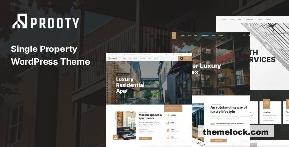 Prooty v1.0.0 – Single Property WordPress Theme