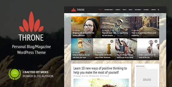 Throne v2.1 – Personal Blog/Magazine WordPress Theme