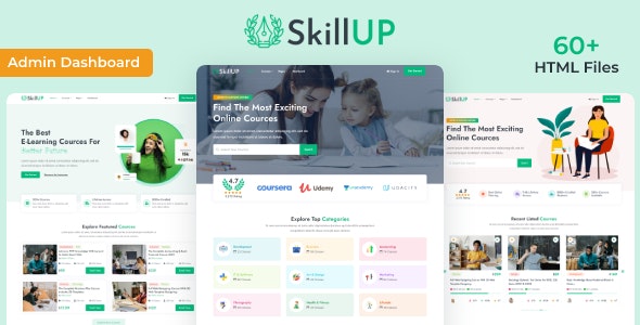 SKILLUP V1.0 – ONLINE EDUCATION HTML TEMPLATE