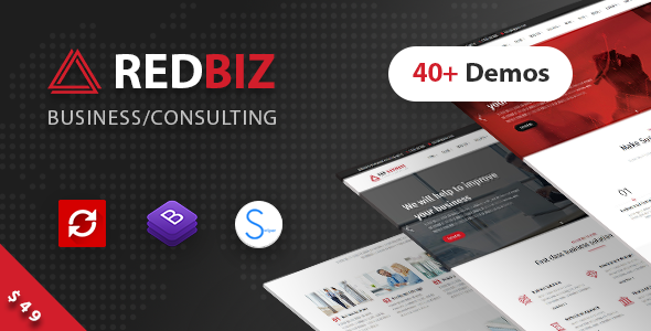 RedBiz v1.2.8 – Finance & Consulting Multi-Purpose Theme