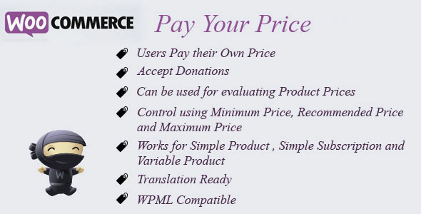 Download Free WooCommerce Pay Your Price v8.0