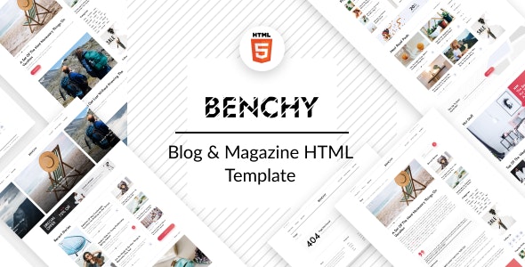BENCHY V1.0 – BLOG & MAGAZINE HTML TEMPLATE
