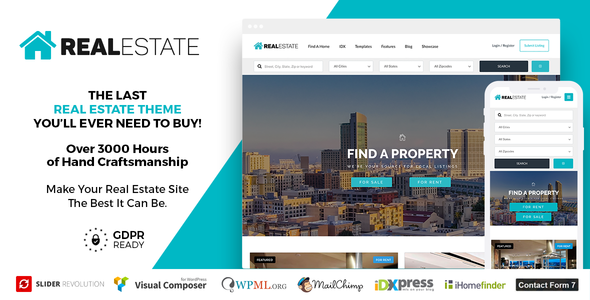 [Download] Real Estate 7 v3.0 – Real Estate WordPress Theme