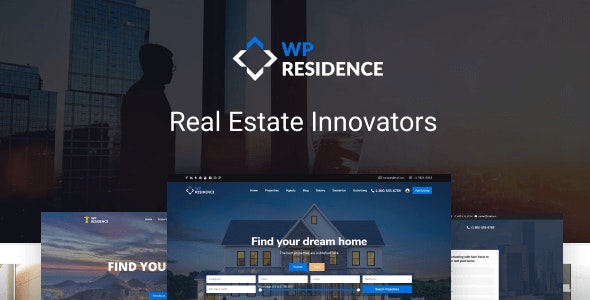 WP RESIDENCE V3.9.1 – REAL ESTATE WORDPRESS THEME